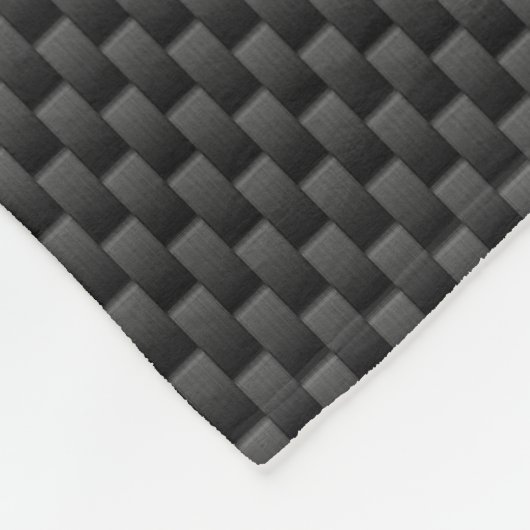 Sasquatch-Silhouette auf Carbon Fibre Print Fleecedecke (Ecke)