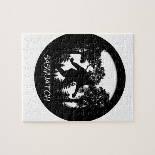 Sasquatch Silhouette Puzzle (Horizontal)