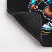 Sasquatch-Ski-Abenteuer Bigfoot Winter-Spaß  Mousepad (Ecke)