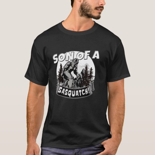 Sasquatch Son Retro Bigfoot Liebe T Soap for Men u T-Shirt (Vorderseite)