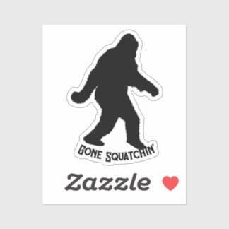 Sasquatch Squatchin-Silhouette Aufkleber
