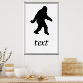 Sasquatch Squatchin-Silhouette Poster (Küche)