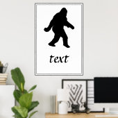 Sasquatch Squatchin-Silhouette Poster (Heimbüro)