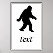 Sasquatch Squatchin-Silhouette Poster (Vorne)