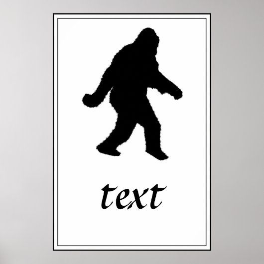 Sasquatch Squatchin-Silhouette Poster (Vorne)