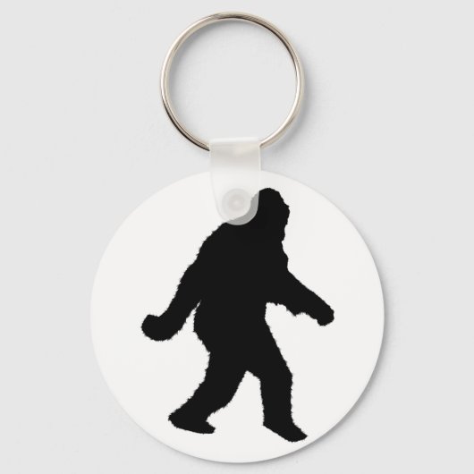 Sasquatch Squatchin-Silhouette Schlüsselanhänger (Vorderseite)