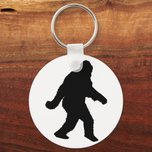 Sasquatch Squatchin-Silhouette Schlüsselanhänger (Vorderseite)