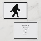 Sasquatch Squatchin-Silhouette Visitenkarte (Vorne/Hinten)