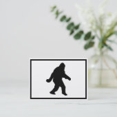 Sasquatch Squatchin-Silhouette Visitenkarte (Stehend Vorderseite)