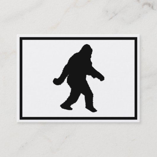 Sasquatch Squatchin-Silhouette Visitenkarte (Vorderseite)