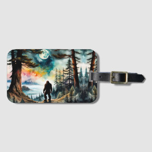 Sasquatch Stehend auf Ridge mit Blick auf den Ozea Gepäckanhänger