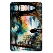 Sasquatch Stehend auf Ridge mit Blick auf den Ozea Magnet (Vertikal)