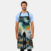 Sasquatch Stehend auf Ridge mit Blick auf den Ozea Schürze (Getragen)