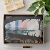 Sasquatch Stehend auf Ridge mit Blick auf den Ozea Seidenpapier (Geschenk)