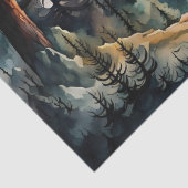 Sasquatch Stehend auf Ridge mit Blick auf den Ozea Seidenpapier (Detail)