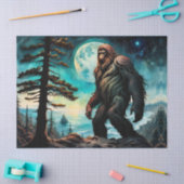 Sasquatch Stehend auf Ridge mit Blick auf den Ozea Seidenpapier (Basteln)