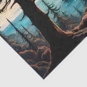 Sasquatch Stehend auf Ridge mit Blick auf den Ozea Seidenpapier (Detail)