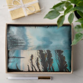 Sasquatch Stehend auf Ridge mit Blick auf den Ozea Seidenpapier (Geschenk)