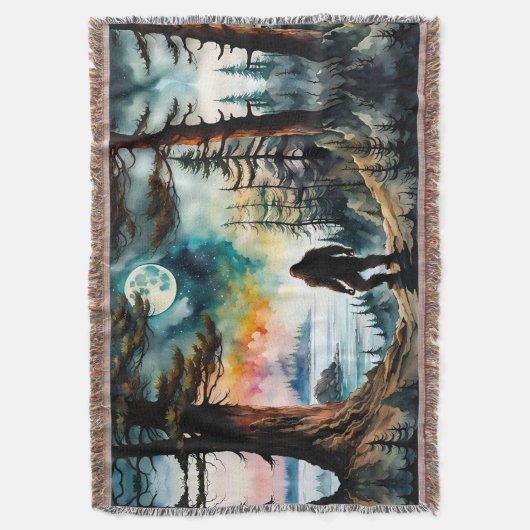 Sasquatch Stehend unter Mondlicht Decke (Vorderseite Vertikal)