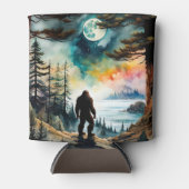 Sasquatch Stehend unter Mondlicht Dosenkühler (Vorderseite)