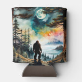 Sasquatch Stehend unter Mondlicht Dosenkühler (Rückseite)