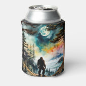 Sasquatch Stehend unter Mondlicht Dosenkühler (Kanne Rückseite)
