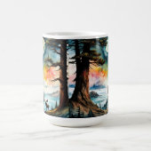 Sasquatch Stehend unter Mondlicht Kaffeetasse (Mittel)