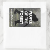 Sasquatch Sticker-Set (Stil A) Rechteckiger Aufkleber (Tasche)