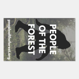 Sasquatch Sticker-Set (Stil A) Rechteckiger Aufkleber