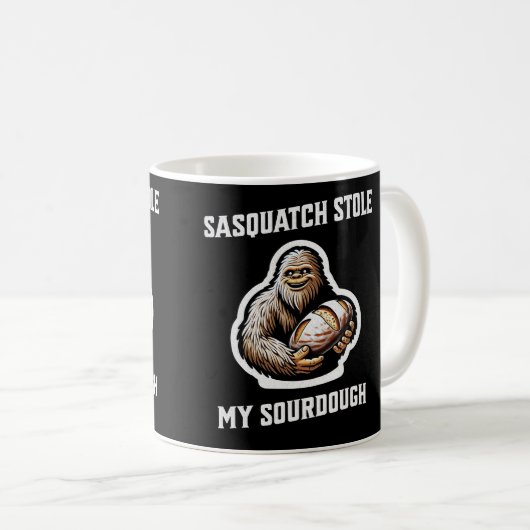 Sasquatch Stole My Sourdough Kaffeetasse (VorderseiteRechts)