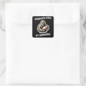 Sasquatch Stole My Sourdough Quadratischer Aufkleber (Tasche)