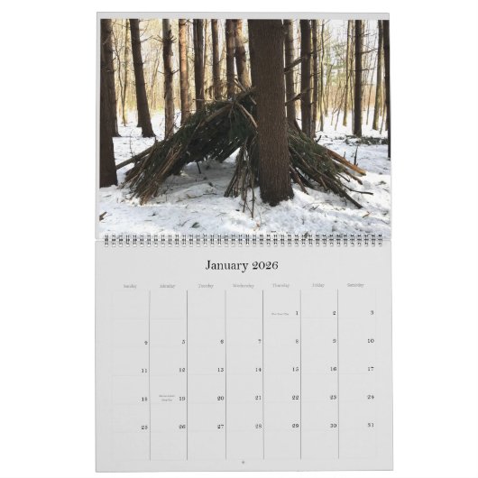 Sasquatch Structures Wall Calendar Kalender (Jan 2026)