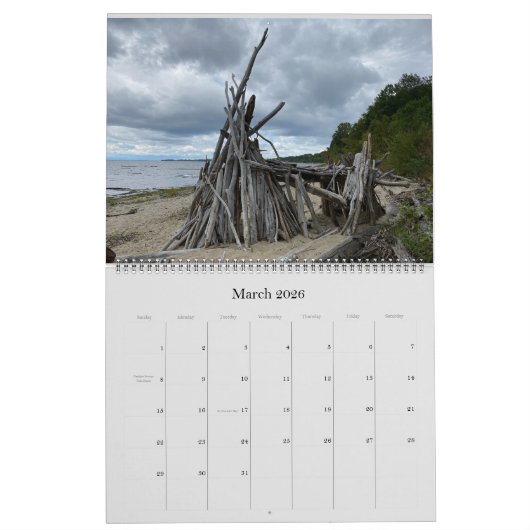 Sasquatch Structures Wall Calendar Kalender (Mär 2026)