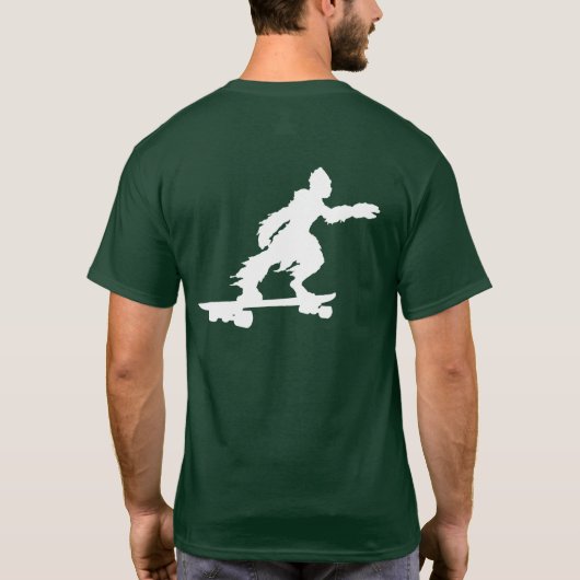 sasquatch Surfen T-Shirt (Rückseite)