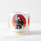 Sasquatch Synthesizer Dj Mixer Synth Synthsquatch Kaffeetasse (Vorderseite Links)