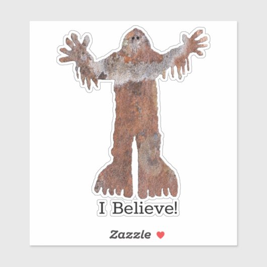 Sasquatch - Talking Canyons, New Mexico Aufkleber (Blatt)