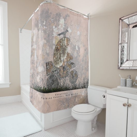 Sasquatch Talking Canyons, New Mexico Duschvorhang (Beispiel)