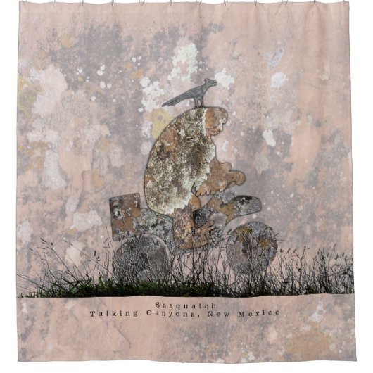 Sasquatch Talking Canyons, New Mexico Duschvorhang (Vorderseite)