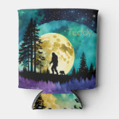 Sasquatch und Bär auf dem Berg *personalisieren* Dosenkühler (Vorderseite)