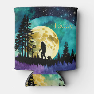 Sasquatch und Bär auf dem Berg *personalisieren* Dosenkühler