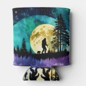 Sasquatch und Bär auf dem Berg *personalisieren* Dosenkühler (Rückseite)