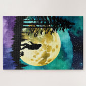Sasquatch und Bär auf dem Berg Puzzle (Horizontal)