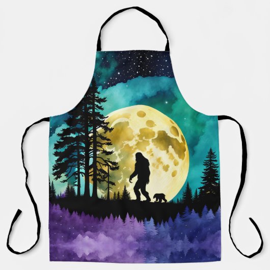 Sasquatch und Bär auf dem Berg Schürze (Vorderseite)