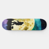 Sasquatch und Bär auf dem Berg Skateboard (Horizontal)
