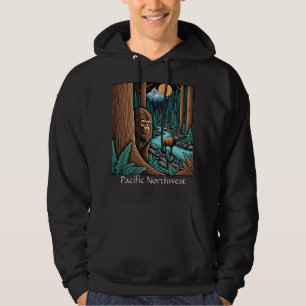 Sasquatch und der Elk Pazifik im Nordwesten Hoodie