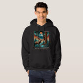 Sasquatch und Elk WA Staat Hoodie (Vorne ganz)