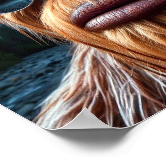 Sasquatch und Sterne Poster (Ecke)