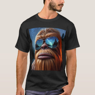Sasquatch und Sterne T-Shirt