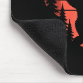 Sasquatch Valentine's Day - Bigfoot Heart Sungles  Mousepad (Ecke)