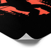 Sasquatch Valentine's Day - Bigfoot Heart Sungles  Poster (Ecke)